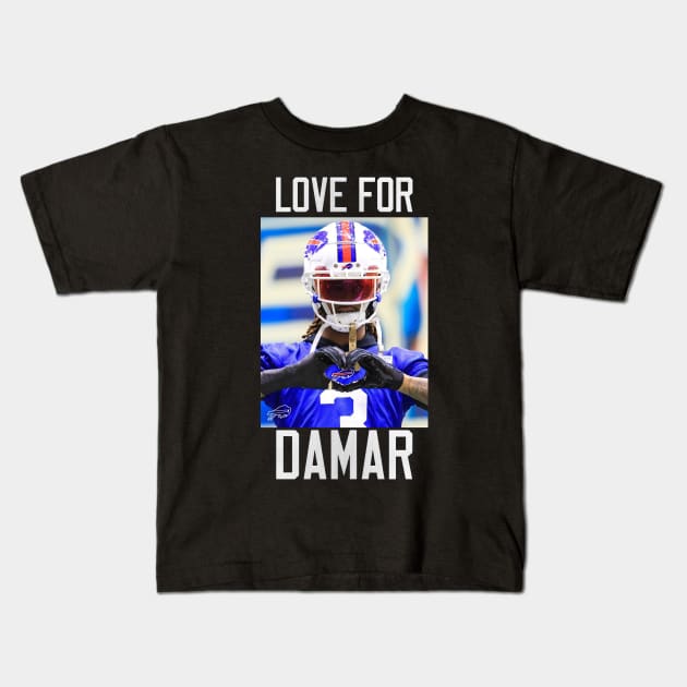 Pray for 3 damar Kids T-Shirt by Mirrorfor.Art